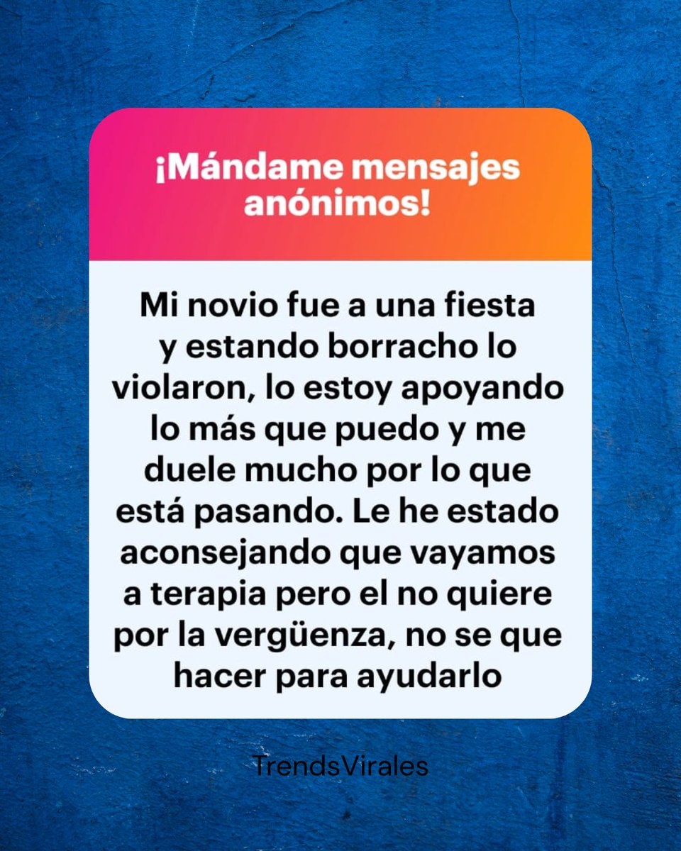 MasVirales_'s tweet photo. El tiene que estar lista para tomar terapia, solo apoyalo en lo que el vaya necesitando, no puedes hacer más. https://t.co/YgK2SSNzRV