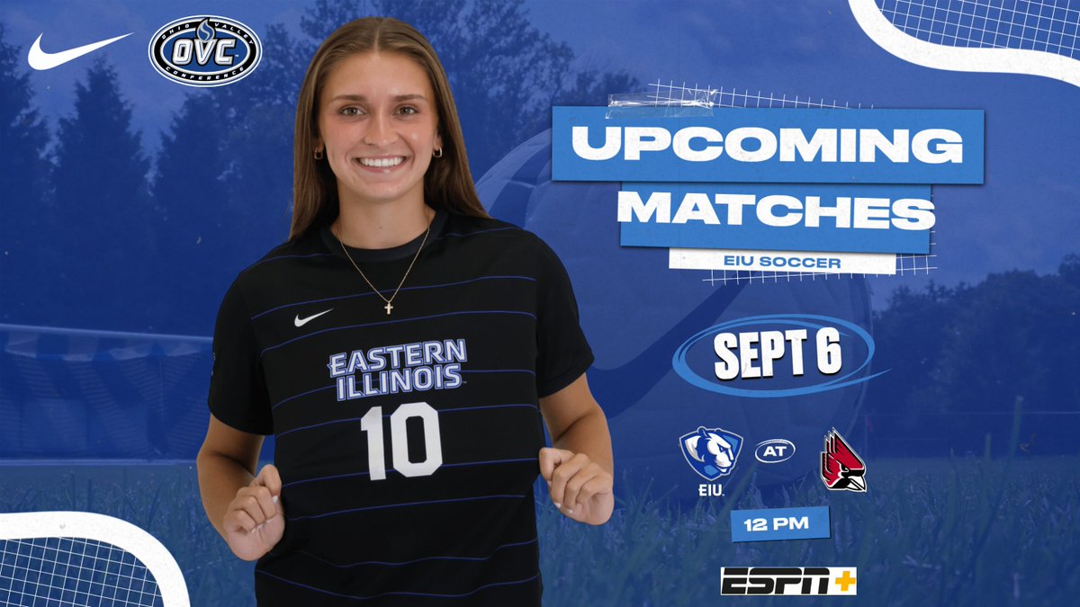 EIU_Panthers's tweet photo. The @EIUSoccer team returns to action for one match this week as the Panthers visit MAC member Ball State on Sunday

Watch on ESPN+ plus Live Stats coverage

Preview
https://t.co/pBlGgyF042 https://t.co/Cf4To6ikZW