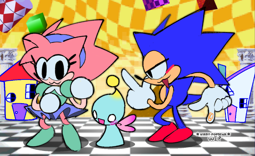 Kirby_Popstar_'s tweet photo. Sonk.ROM and Emi animation trend concept wip "Lets groove"
#SonkROM https://t.co/Bwr3647sSY