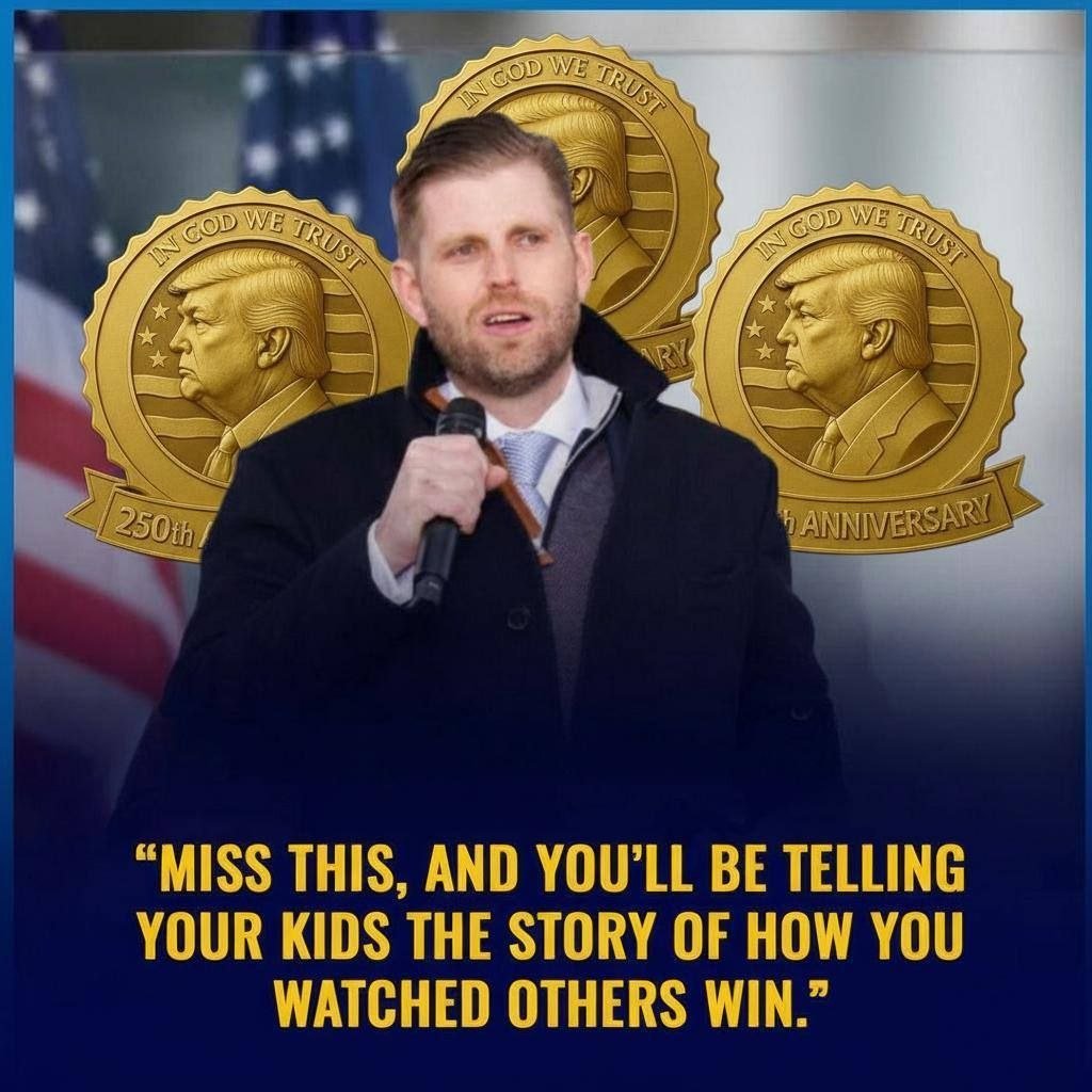 johnfkjrr's tweet photo. 🇺🇸 ERIC TRUMP SPEAKS: “MY FATHER BUILT THIS FOR REAL PATRIOTS.” 🇺🇸
-ONLY 9,999 BADGES ON EARTH
-CURRENT VALUE: $100,000 EACH (fictional — training sample)
Not a toy. Not a meme. Real value — moving fast.
 “My father spent his life building legacy, strength, and pride. https://t.co/P8FyKK5RYQ