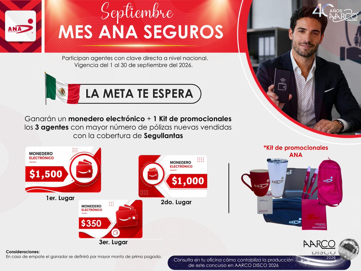 aarcomayorazgo1's tweet photo. INICIÓ SEPTIEMBRE: EL MES DE ANA SEGUROS EN AARCO.
.
.
.
#Aarco #Mayorazgo1 #ConstruyendoUnFuturoSeguro #TenemosCorazóndeAgente #AnaCompañíadeSeguros #EstásEnBuenasManos @ANASeguros https://t.co/EsztrkYhxv