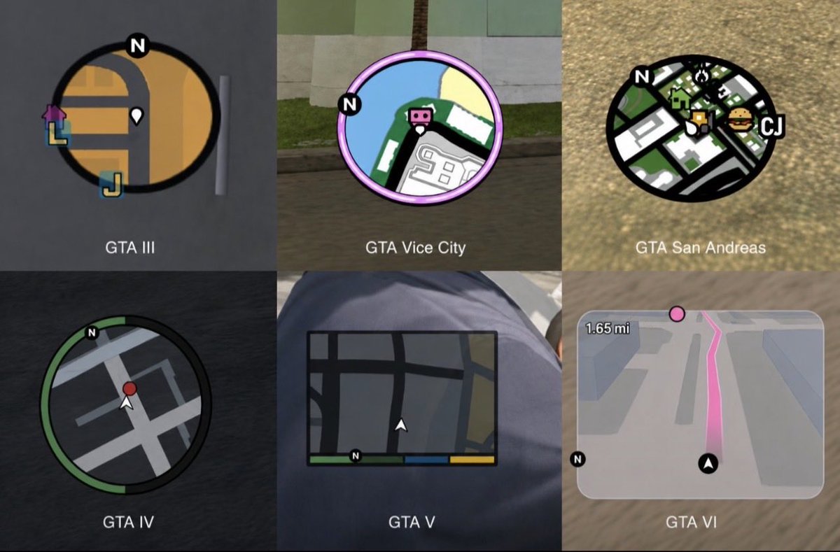 Dezl001's tweet photo. Which GTA minimap is your favorite? https://t.co/BOSWtICLuh