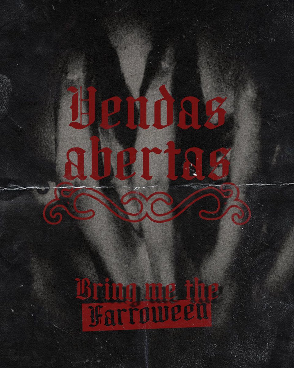 bringmethefarra's tweet photo. ATENÇÃO ATENÇÃO 🩸
VENDAS ABERTAS!
Mas corre que o primeiro lote tem poucos ingressos!
Quem nós vemos lá? 🦇
🔗nos comentários https://t.co/QMVl3l2MBl