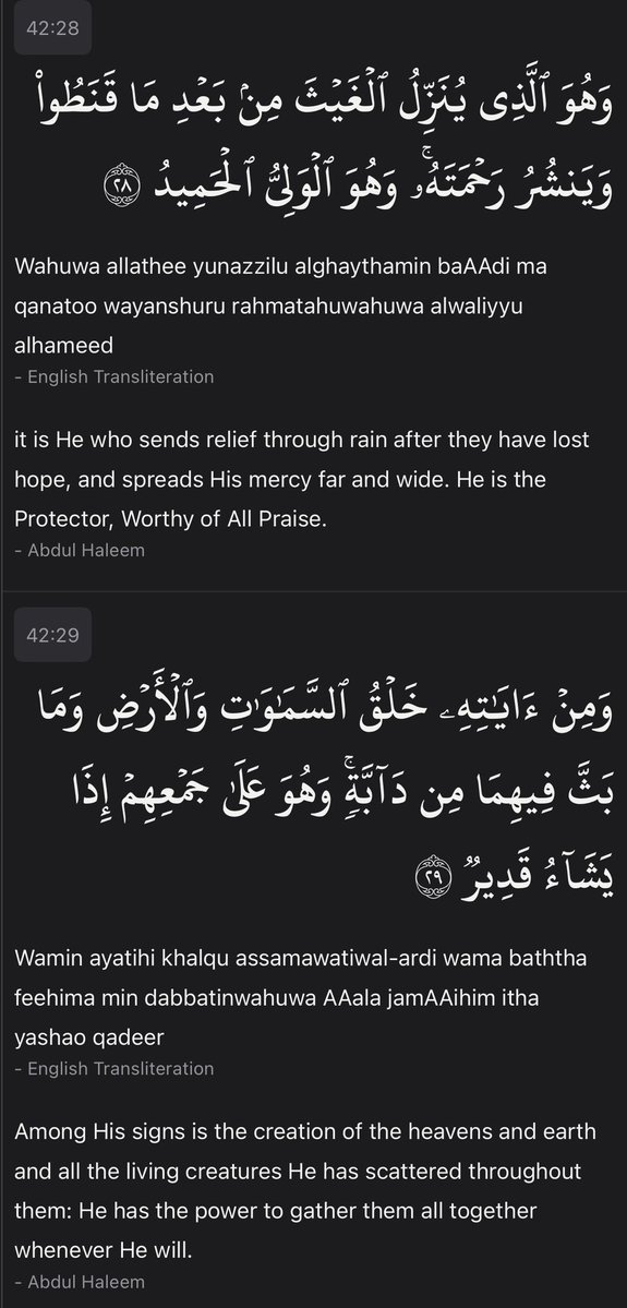 ShahnoorWMalik's tweet photo. Surah Ash-Shura, Verses 28-36 https://t.co/KfcdCmfHll