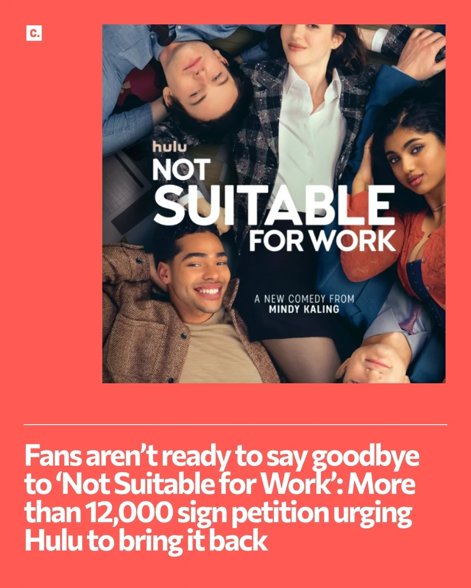 Four people lying down with 'Not Suitable for Work' text overlaid.