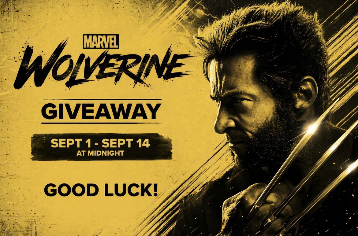 RaveenousHD's tweet photo. Want to win a Digital Copy of Marvel’s Wolverine for FREE? The Giveaway is LIVE!

Win a FREE digital copy of Marvel’s Wolverine (Standard Edition) by entering through the Link in the bio! 

Giveaway is live Sept 1-14 at Midnight EST.

Must be in the US &amp; 18+ to Enter

Good luck! https://t.co/YQ3InkWRpj