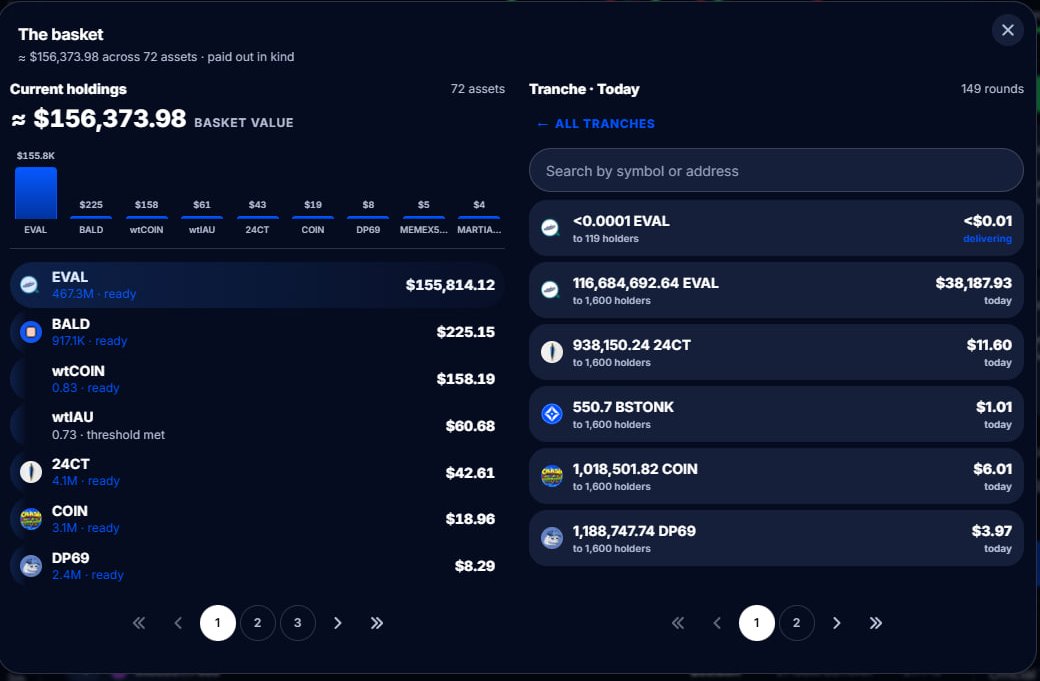 BaseStonk's tweet photo. $200,000 WILL BE SENT TO base:0x0f61edbfe6cd86024c0f210c0695b08df55fdfc9 HOLDERS.
$40,000 HAS ALREADY BEEN DISPATCHED!

A launch on https://t.co/VJy9VGFX9u accumulated nearly $200K worth of tokens inside the base:0x0f61edbfe6cd86024c0f210c0695b08df55fdfc9 basket.

That basket belongs to base:0x0f61edbfe6cd86024c0f210c0695b08df55fdfc9 holders and is set to be distributed directly across all holders.

No staking. No farming. No points.

Just hold base:0x0f61edbfe6cd86024c0f210c0695b08df55fdfc9 and the basket rewards comes to you.

This is what holder rewards on https://t.co/VJy9VGFX9u were built for.