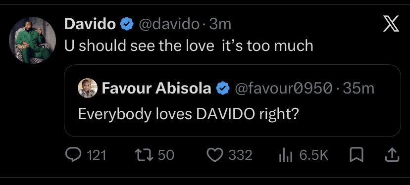 favour0950's tweet photo. 001😭😭😭😭😭😭😭❤️❤️❤️
I love you die😭 https://t.co/V3ppu35ow3