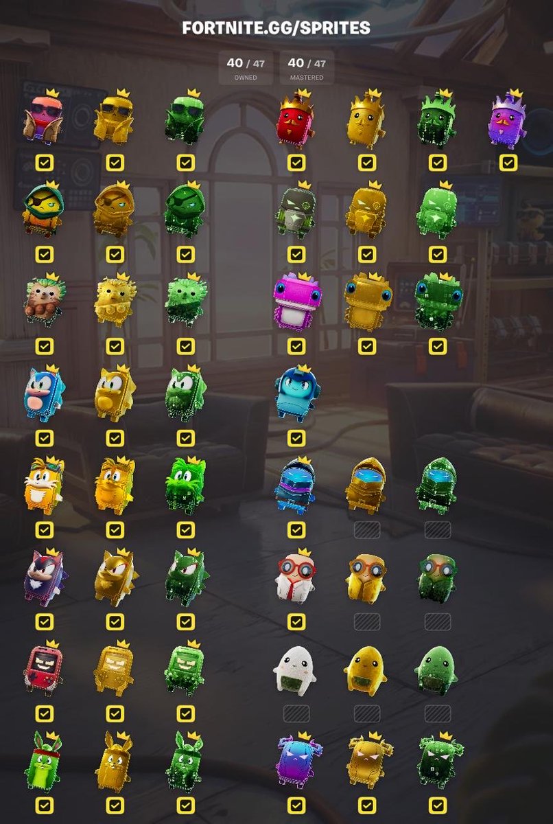 jejfivificododo's tweet photo. Anyone wants to trade sprites? Im searching gold and cm variants of the new Sprites, Xray sprite, Onigiri Sprite and Overshield sprite!
#Fortnite #sprite #trade #xraysprite #newsprite #overshieldsprite #stormscoutsprite #onigirisprite https://t.co/7XWkTJ4326