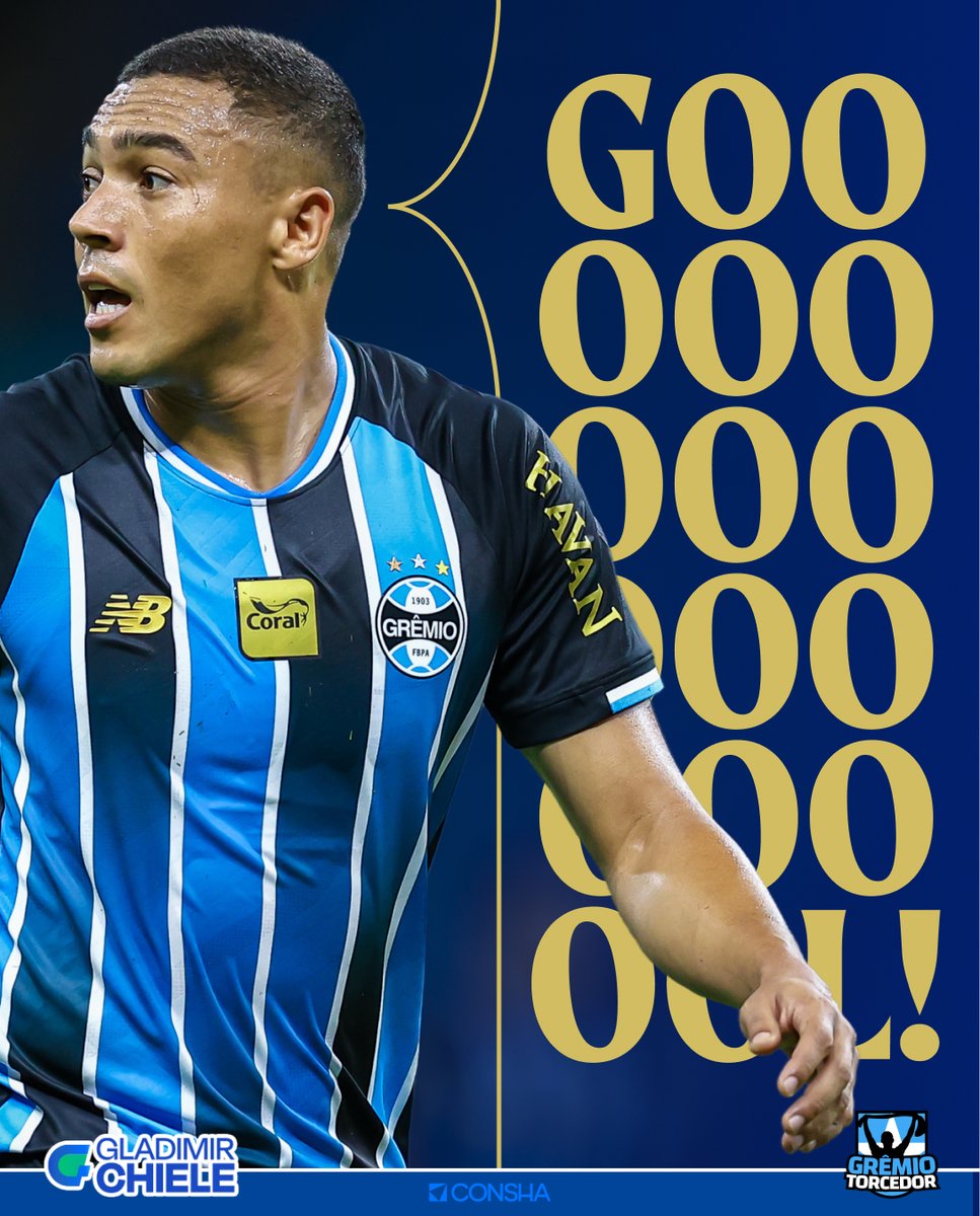 MGT2026's tweet photo. GOOOOOOOL DO GRÊMIO! 🇪🇪⚽

DE NOVO ELE! CARLOS VINÍCIUS! Agora tirou a zica de vez! Mais um gol de centroavante, aparecendo onde camisa 9(5) tem que estar!

GRÊMIO 2 A 0 NO GRENAL! https://t.co/IJGRFttmCU