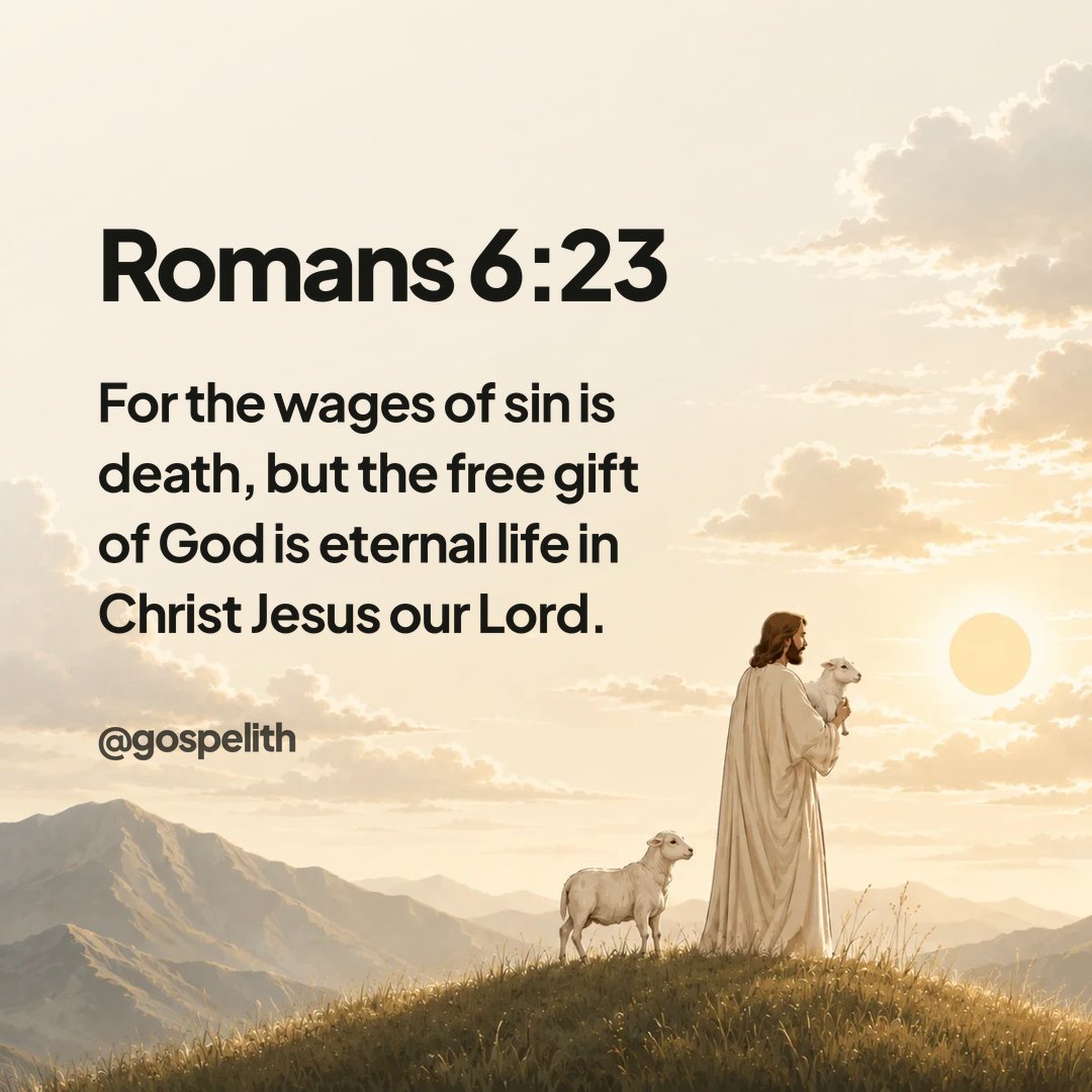 gospelith's tweet photo. Romans 6:23 🤍 https://t.co/w9JLL5wTZX