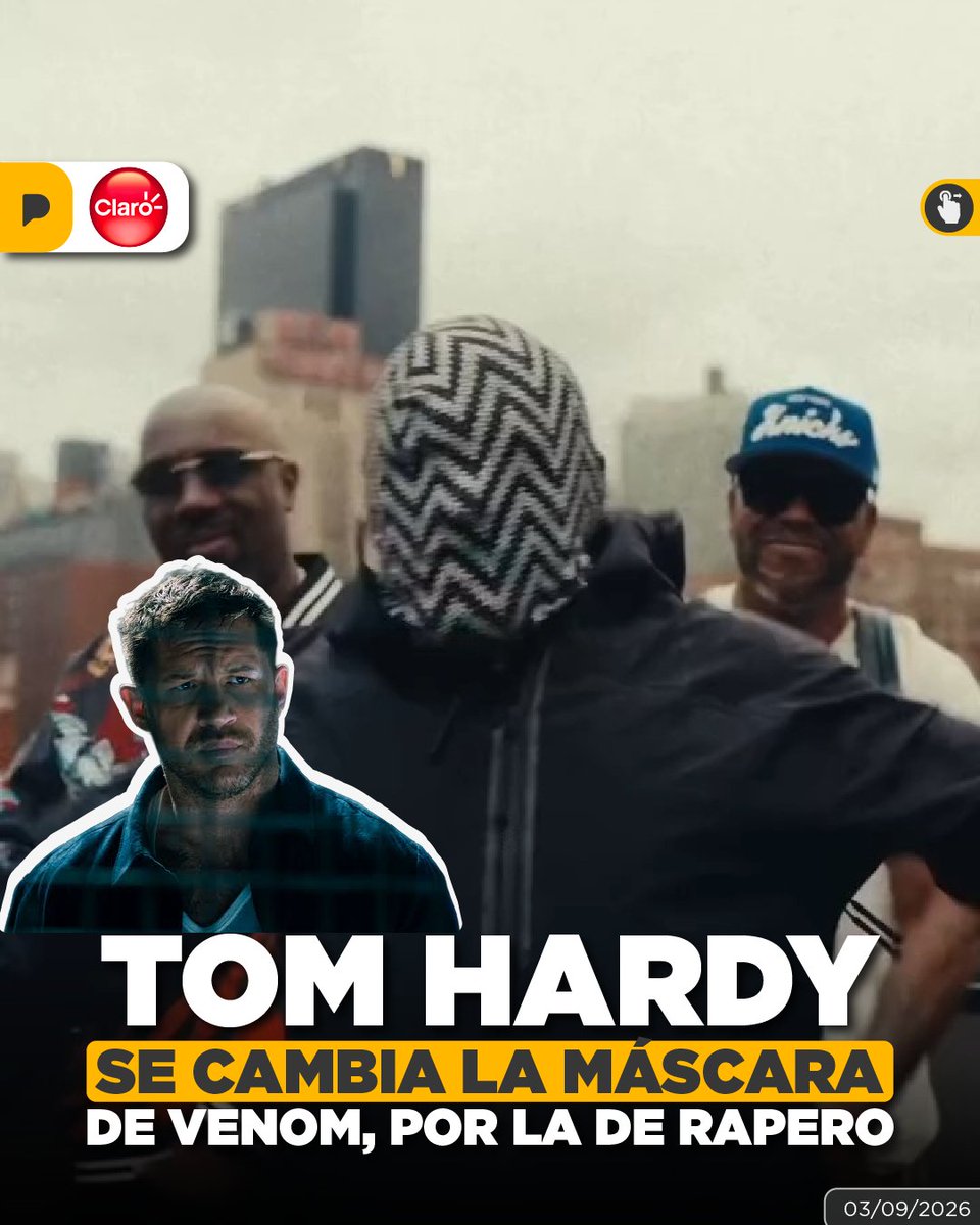 LaPosta_Ecu's tweet photo. Tom Hardy cambió los g0lpes de Venom y Bane por barras de rap. El actor británico lanzó Czarface Meets Frankie Pulitzer, un álbum de 15 canciones junto a Czarface, donde rapea bajo el nombre Frankie Pulitzer y comparte micrófono con figuras como Busta Rhymes y Method Man.
Y no, esto no nació ayer: Hardy empezó a rapear desde los 14 o 15 años y hasta tuvo un contrato discográfico antes de convertirse en estrella de Hollywood. Como bonus para los fans de Batman, en una de las canciones recupera la icónica voz de Bane. @ClaroEcua