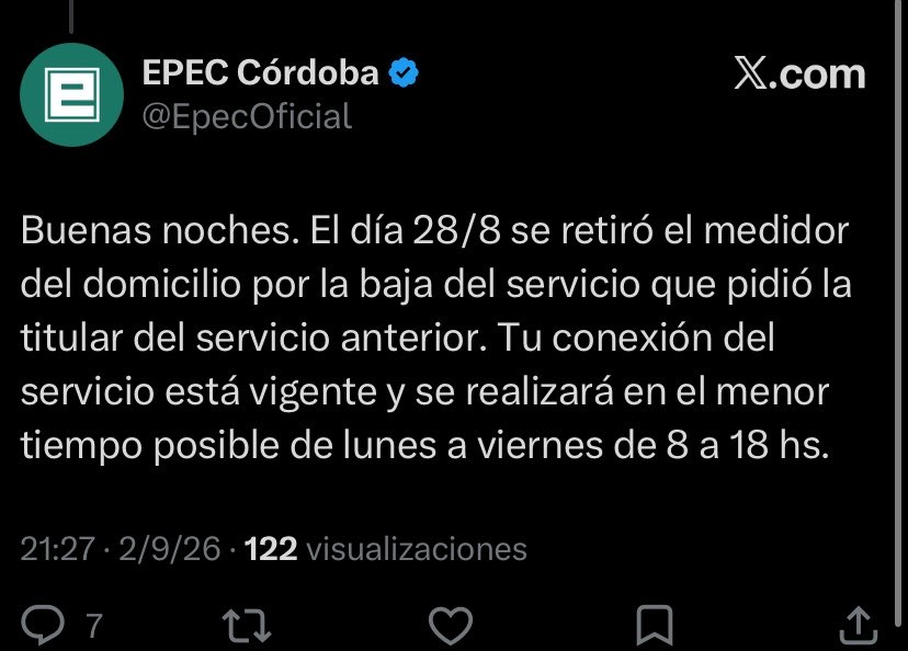darkknotes's tweet photo. @EpecOficial  necesito que se haga cargo alguien por qué no me brindan una respuesta coherente , me cambian de versiones cada dos segundos https://t.co/udPrROMKqp