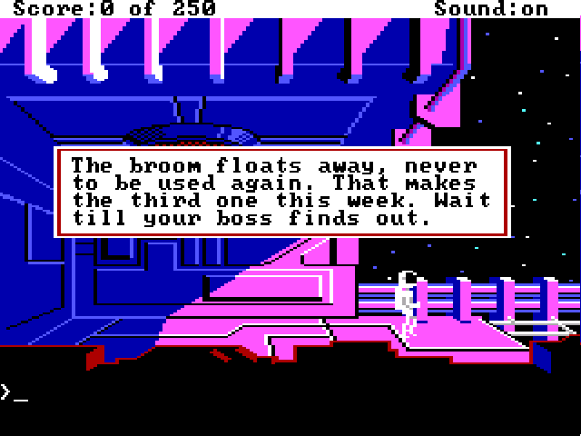 SierraOnLineUni's tweet photo. 😬

🧹

Space Quest II: Vohaul's Revenge (1987)

#Broom #Boss #SpaceQuest #SierraOnLine #SierraGames #Sierra #AdventureGame #PointAndClick #RetroGaming #RetroGames #RetroGamer #Nerd #Geek #PcGaming #PcGames #DOSGaming #Gaming #VideoGames #Games #Collector #80s https://t.co/oNbVCySfTm