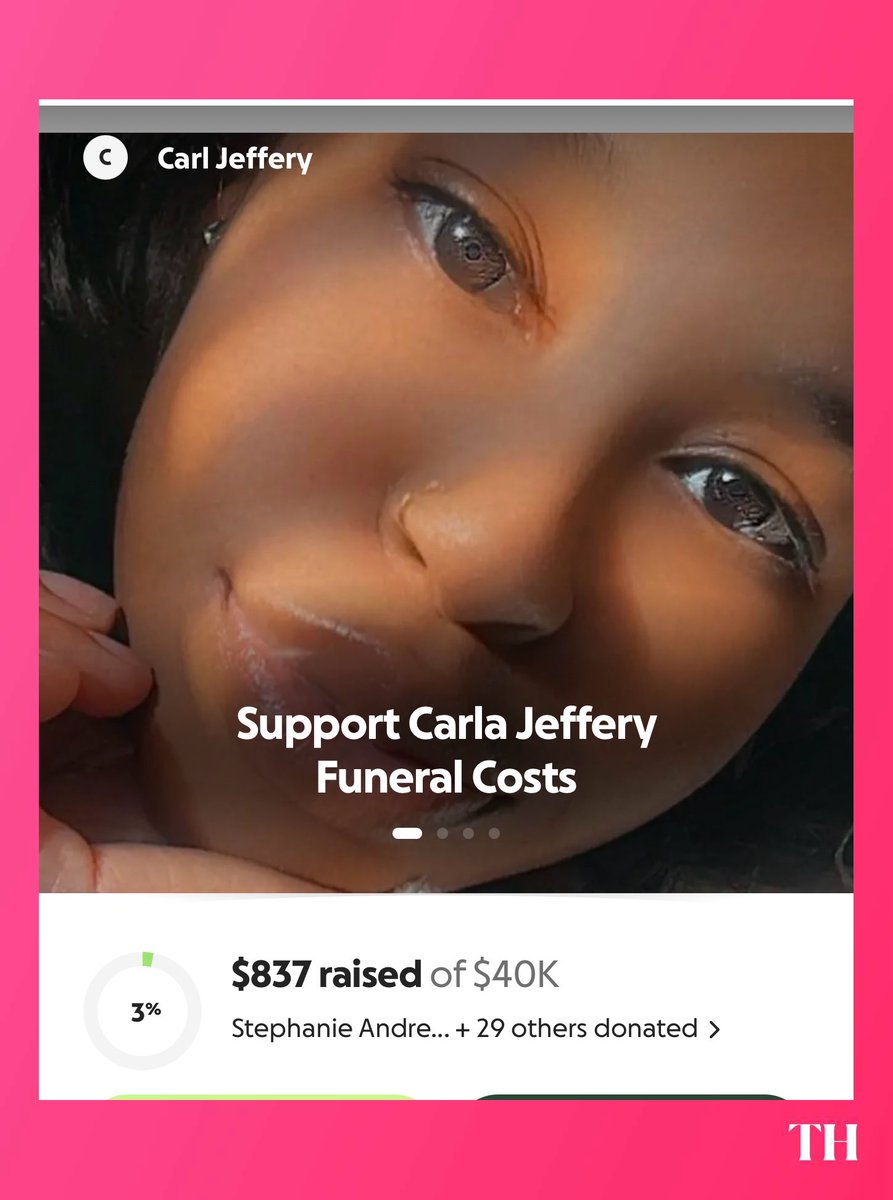 ToonHive's tweet photo. Carla Jeffery’s family has launched a GoFundMe to help cover her funeral expenses.

“Losing someone is never easy, and the emotional weight of this moment has also brought unexpected financial stress for our family.”

Link: https://t.co/8ULhdONctR https://t.co/9GHGmj6tio