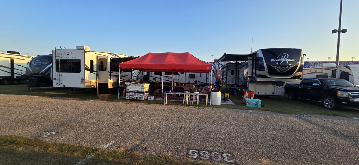 TheLastCarBar's tweet photo. We're here for another Labor day weekend at @TooToughToTame!! If your in the infield this year come by campsite 3086!  #Darlington #TooToughToTame #NASCAR https://t.co/R1xTkqXgbG