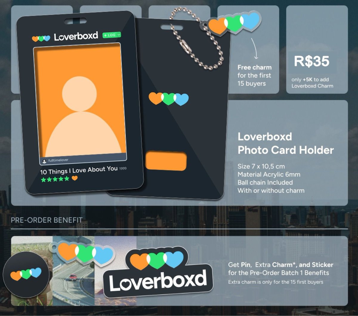 leehan1stfan's tweet photo. [🇧🇷 go] loverboxd photocard holder by @by__JJ6 🧡

🔖 prazo: 04/09, às 23:59h
💸 R$35,00 + freteS, charm incluso
aceitamos pix e cartão de crédito!

leiam os termos com atenção, pedidos no forms!

🔗 https://t.co/6P0VcgYIDv https://t.co/0cBHKhGED2