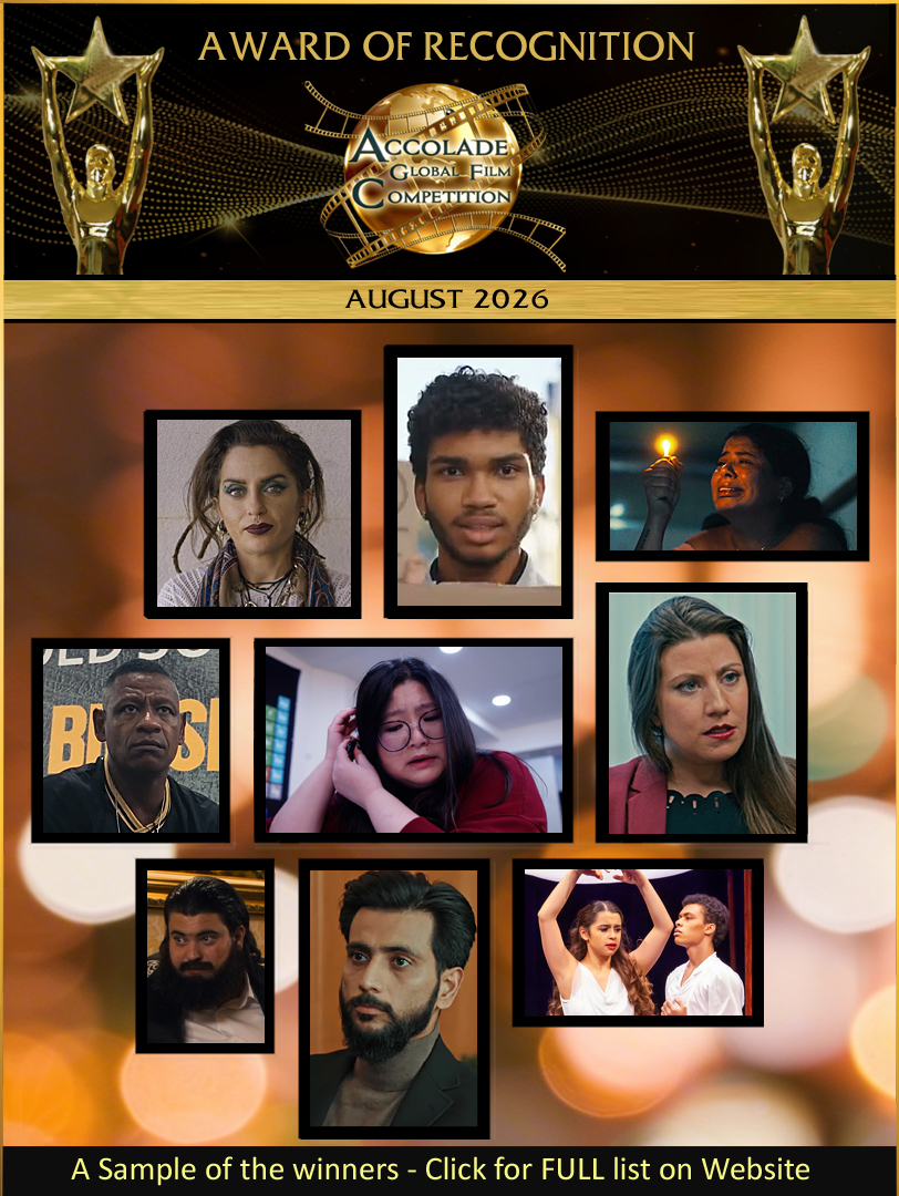 AccoladeComp's tweet photo. A big salute to this season’s Award of Recognition winners! Creators from around the world are represented with a dynamic mix of web series, documentaries, &amp; more. We’re pleased to recognize the vision &amp; dedication behind their work. See the full lineup: https://t.co/hH35I2zb7m https://t.co/v3Zajws7Ck