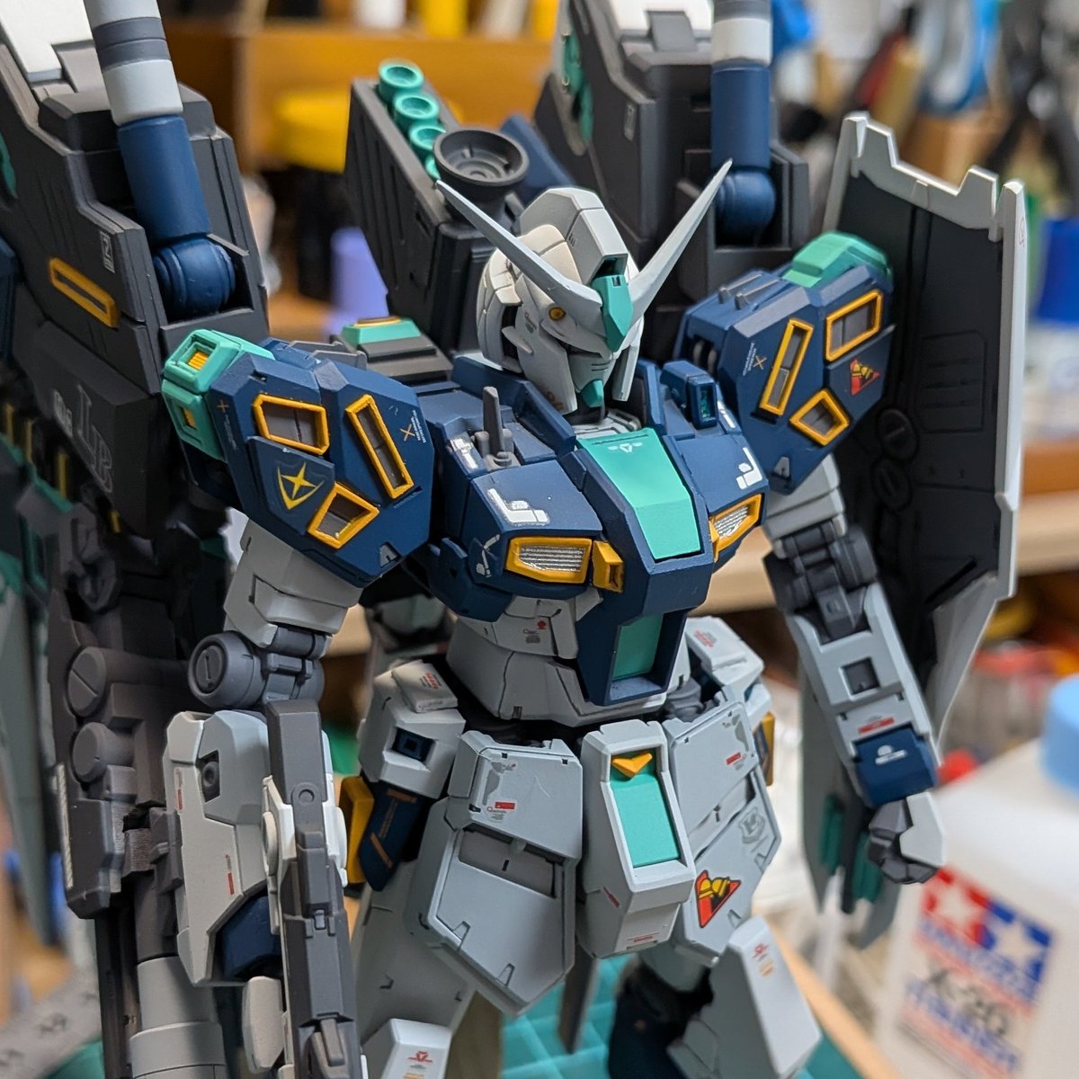 hato_the_second's tweet photo. 量産型ニューガンダムはRX-94なので１日遅れではないです。

#νガンダムの日 https://t.co/OM6x8PQCIm