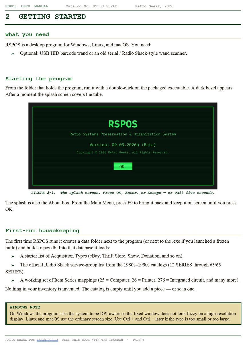 8BitBoyzRetro's tweet photo. RSPOS is getting closer to limited public BETA!
Here are 3 nuggets (pages) from the draft User Manual.
(The manual is written as if it was a company manual with a bit of humor peppered through out)
Former RS employee's will love the references to RS in this manual! ;)
#RSPOS https://t.co/tdvTaSoEVc