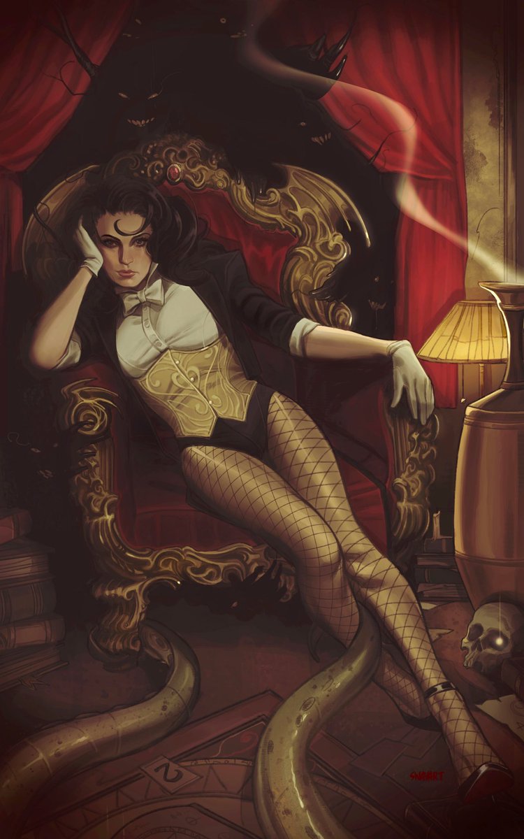 JSwayArt's tweet photo. Zatanna covers by me :) https://t.co/5q22HPpNKX
