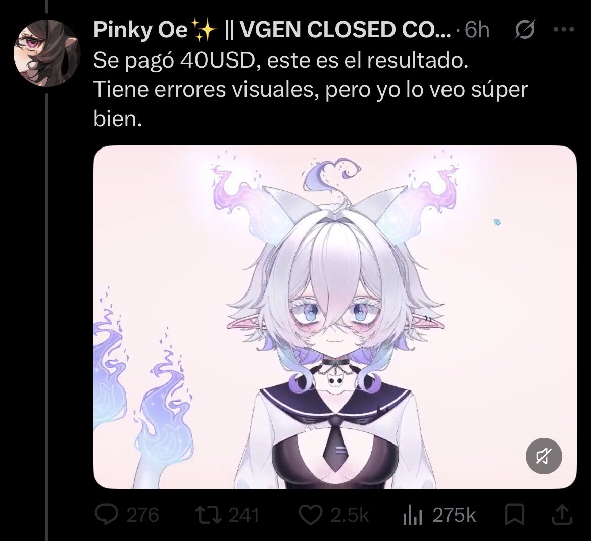 ShinekiVT's tweet photo. @VanilaAngelsVT Tiene errores, en que momento dijo que está en mala calidad? Incluso la misma vieja metiche reconoció que tiene errores visuales que el rigger no quiso resolver. https://t.co/O6tN0X5iY7