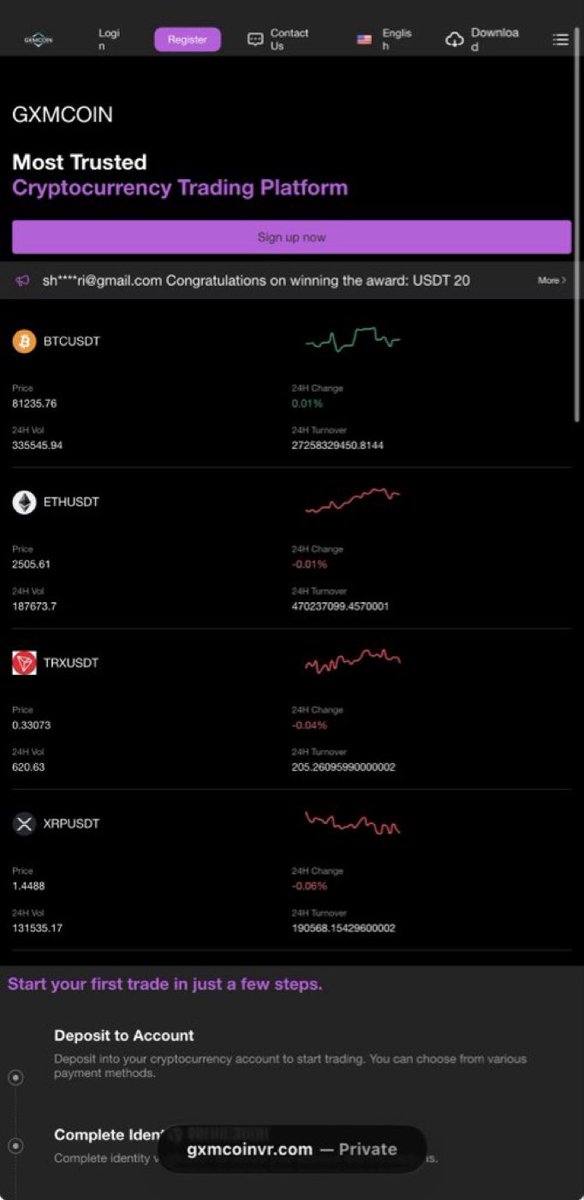 Maz9byv's tweet photo. #GXMCoin #CryptoScam #Scam alert: Multiple reviews describe GXMCoin as an advance‑fee scam where victims are asked to pay “withdrawal tax,” “service fees,” or “verification” charges to access their balance. If you’re a victim of this platform send A Dm. https://t.co/h1rBZAMz6E