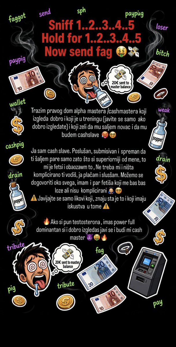 USER_reus's tweet photo. Tražim zgodnog alfa dom mastera koji bi mi htio biti #cashmaster 🥵🤑i zna kako #bsdm funkcionira. 🥵😈🤑 #balkan #BalkanDom #BalkanMaster #srbija #BalkanFindom #BalkanAlpha #hrvatska #cashslave #slave #poppers #dominacija https://t.co/z40gwpicU5