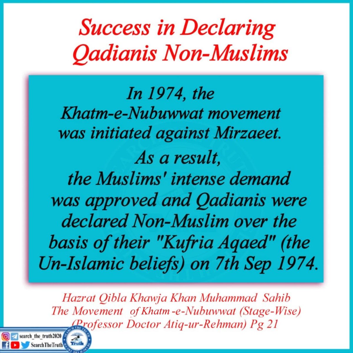 Allahrazihojae's tweet photo. Success in declaring qadianis nin- Muslims
#ستمبر_مزاحمت_عہد_ہمارا 
#BritishKashmiris 
#searchTheTruth https://t.co/26xlQRoWvm