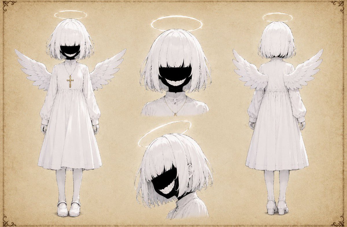 auroraug0w's tweet photo. 『AFTER ALL』に登場した
天使のキャラクターデザイン。👼

本人には悪気がないんです💦 https://t.co/QxXwQ98Isl
