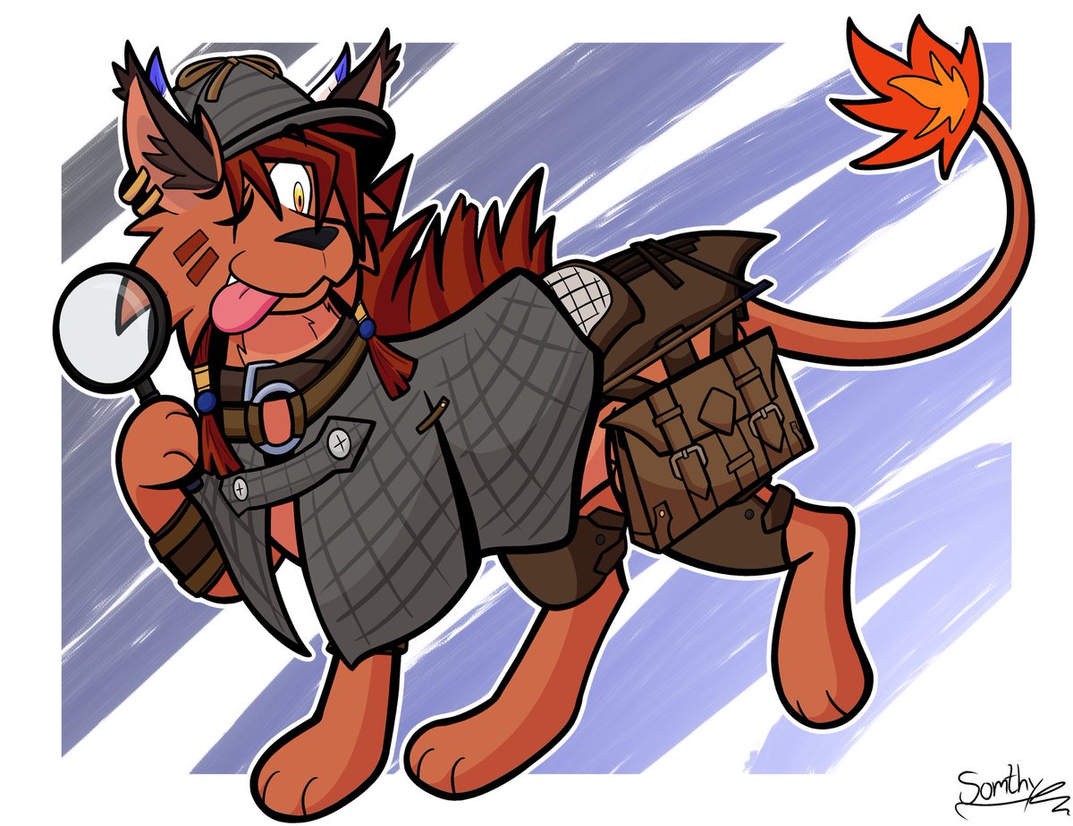 MiyolyleSomthy's tweet photo. Red XIII Super Sleuth Cape https://t.co/gCchpiY3x0