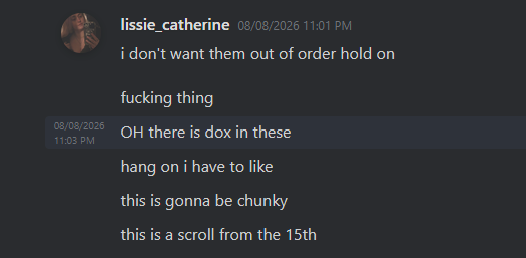 Oddestg1rl's tweet photo. Since you won't show the time stamps, you can also see I took about 5 minutes to respond and send it. Because I was cutting the video apart to remove the dox. https://t.co/7OhqzHWBg3