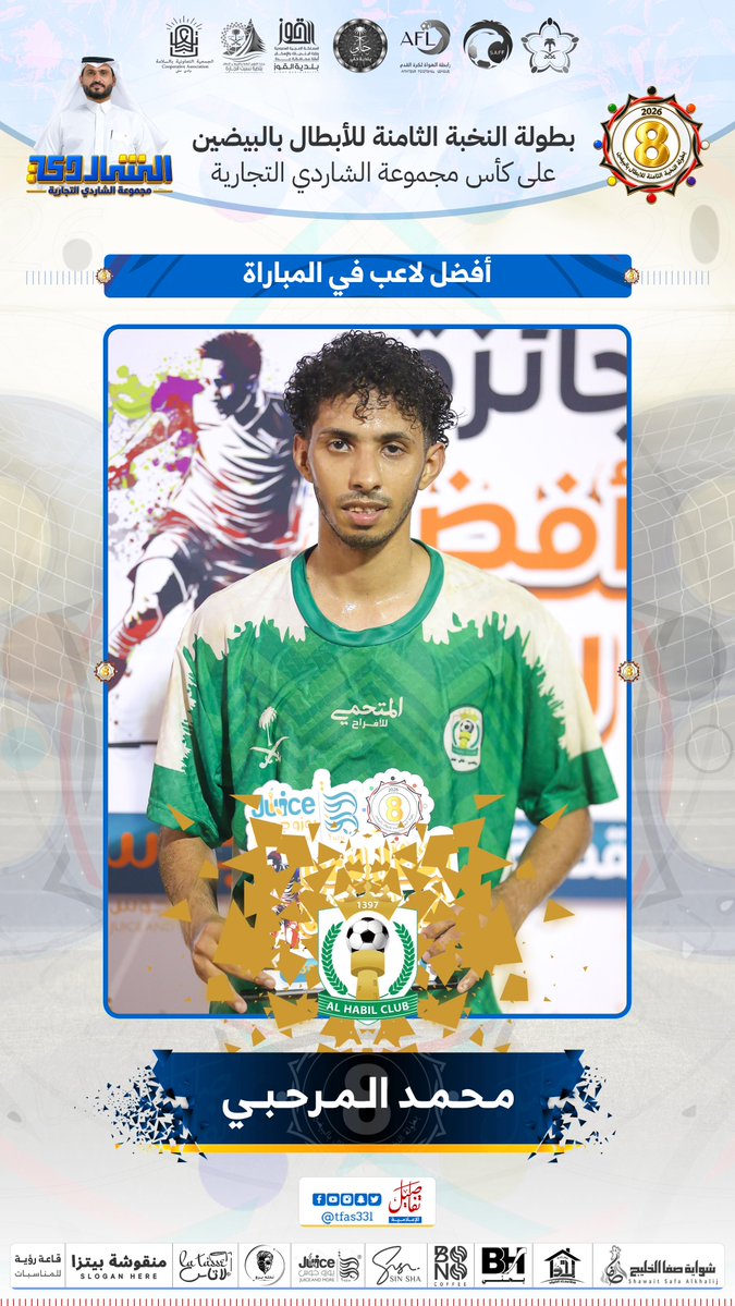 tfas33l's tweet photo. 🏆| بطولة النخبة 8 بالبيضين  
🔵| نتائج مباريات افتتاح البطولة  
#تفاصيل_الإعلامية #القنفذة https://t.co/vbVku9a7Mv