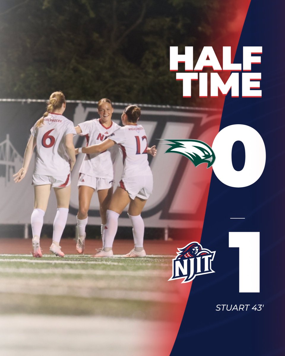 NJITWSoccer's tweet photo. Taylor Stuart's strike in the 43rd give us the lead at the halfway point!
#RollTech⚔️ https://t.co/Pjhz3VwW8y