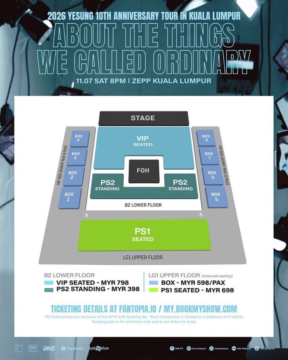 sonia_assistant's tweet photo. #WTS lfb 2026 YESUNG 10th ANNIVERSARY TOUR : ABOUT THE THINGS WE CALLED ORDINARY in KUALA LUMPUR

Selling🎟:
2- VIP Seats Front row✅️
4- Box 3-5

Instant Ticket transfer 
Adjacent seats
Dm if interested 
Open to foreigners 
#YESUNGinKL #YESUNG..,,,kl https://t.co/TVnbNB6G3S