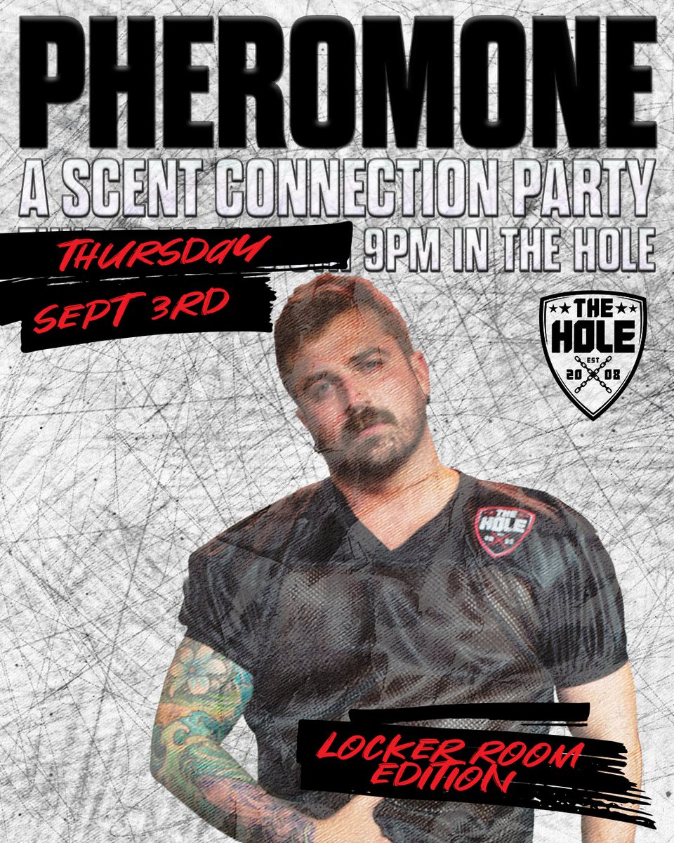 TheHoleChicago's tweet photo. 🔥 TONIGHT in The Hole 🔥

Pheromone, where Bodies speak. Sweat signals. Desire ignites. 9PM to 4AM. NO COVER

Jerseys sponsored by @ALPHAINKPRINTCO  Jerseys dropping soon for NFL kickoff, September 9th.

Don't be the one who missed it. Pull up tonight. 👀🔥 https://t.co/epTBeYVptz