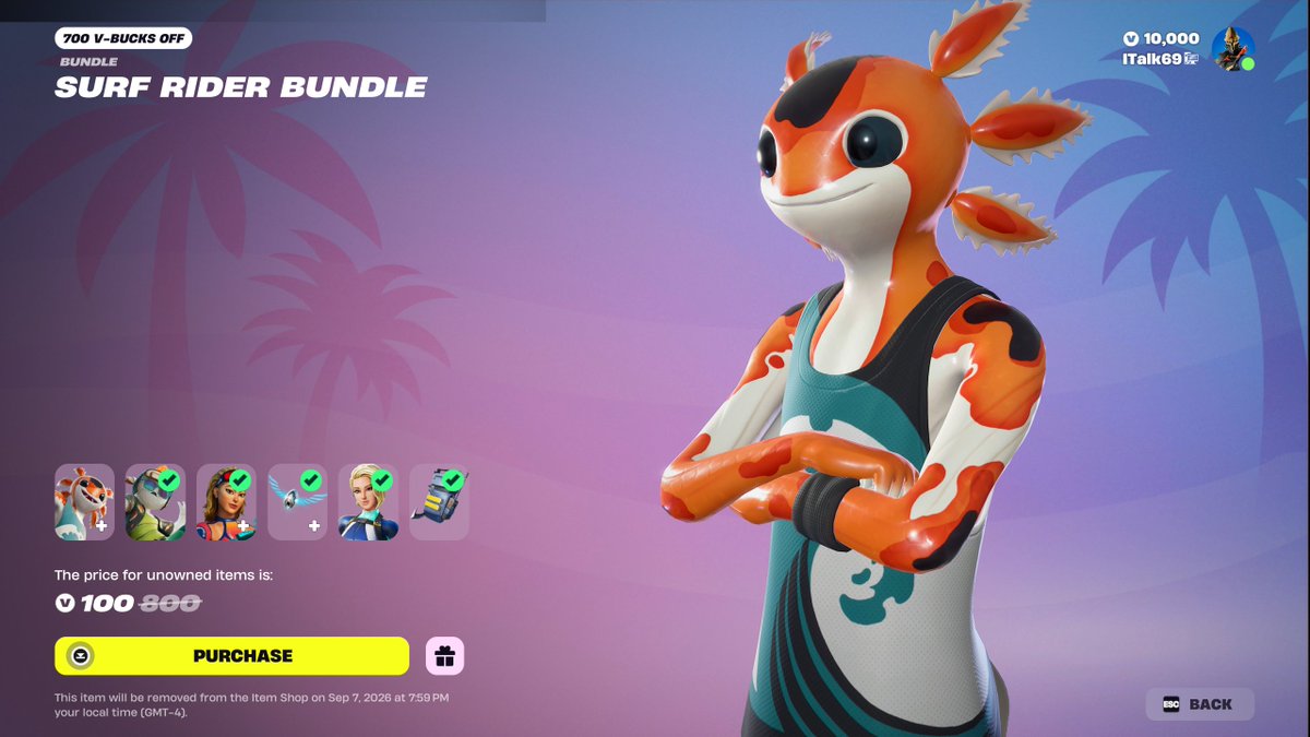 ThisIsITalk's tweet photo. From one of the worst shop resets to one of the better ones of the year. I'm glad I don't check Twitter as much, I want shops to still have a surprise factor. Dude, this bundle idea is a great one, and I haven't seen Fortnite do this in a long time. More skin bundles please! https://t.co/DBZNQAbKIV