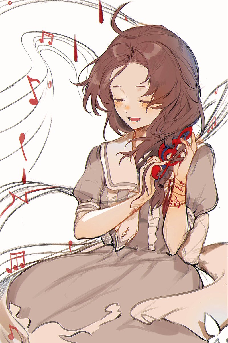 Lune__tsukiko's tweet photo. #妄想症系列 她将音乐编织进生命。
零羽生日快乐🎂 https://t.co/PGFWMSKelF