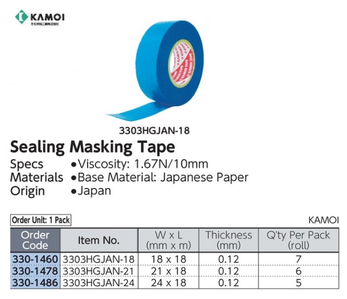 EkaputraPra's tweet photo. Silicone Tape 18mmx18m 7Roll KAMOI SR100JAN-18
Masking Trape Kabuki-S for Vehicle Painting KAMOI
Sealing Masking Tape KAMOI
#kamoi #siliconetape #maskingtape #sealingtape
Supply by CV Adara Bintang Caraka
Hubungi kami...
WA : 081938310824
Website : https://t.co/pZKGcSl5rp https://t.co/hl6bin8j6b