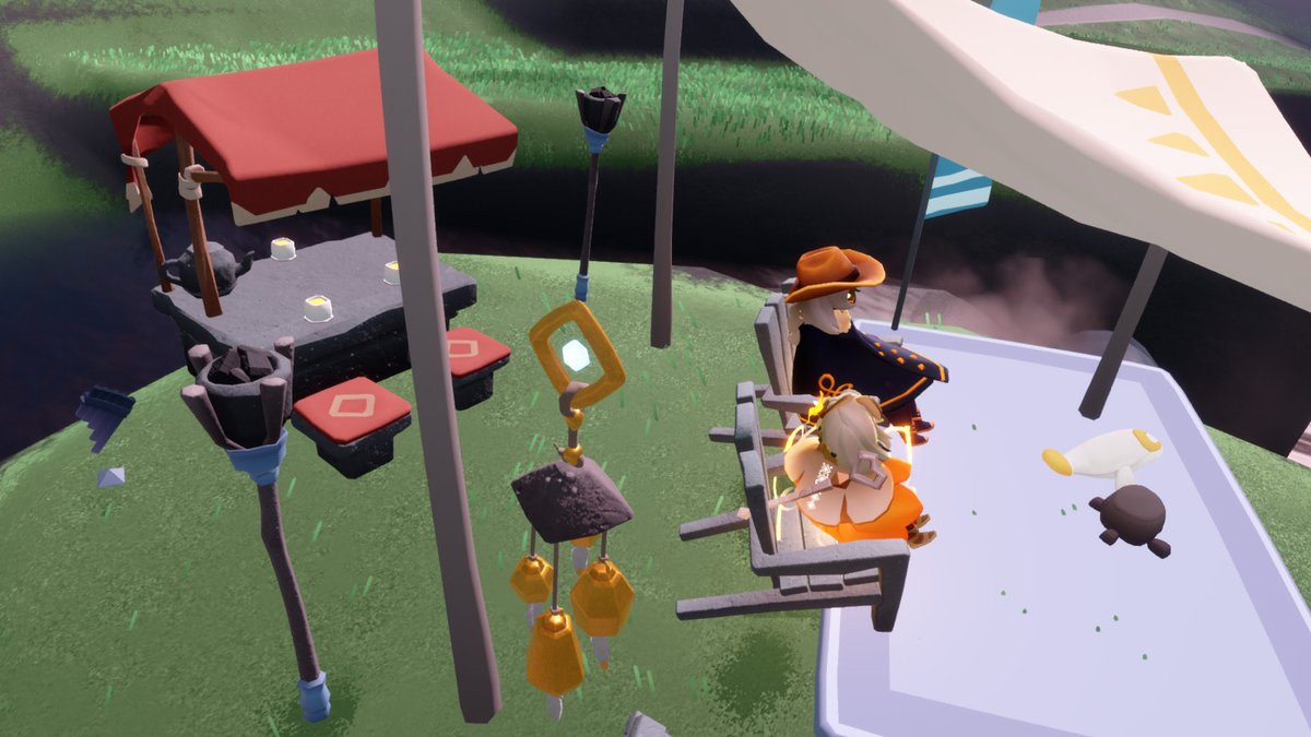 c1vqd's tweet photo. 私のキャンプにフレンドさん遊びに来てくれた～やった～ My friend came to visit my campsite! Yay! https://t.co/PAyJYtq7cp