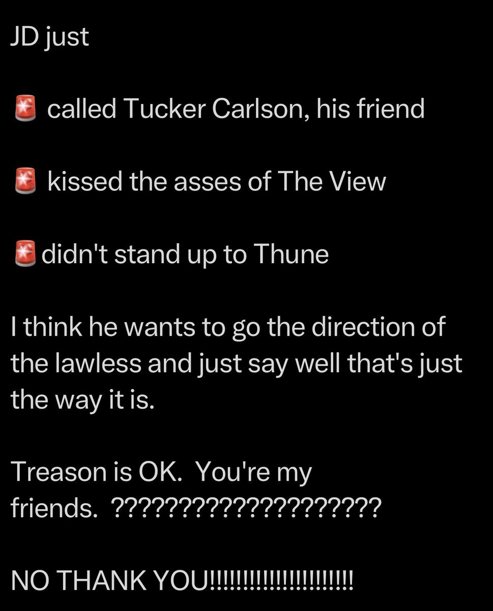 Barbara58138419's tweet photo. @mattgaetz JD is the deep state ghetto Tucker, Carlson, MTG, Massie, Soros blend. 

Taking us back to the Clinton Barack Obama days. https://t.co/MUiK5u3O9c