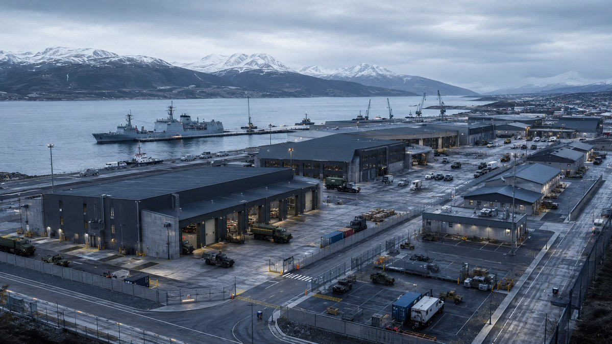 LaVonHayek's tweet photo. Base Naval integrada en Tierra del Fuego.
Una así queremos. https://t.co/zBc8KClqHn