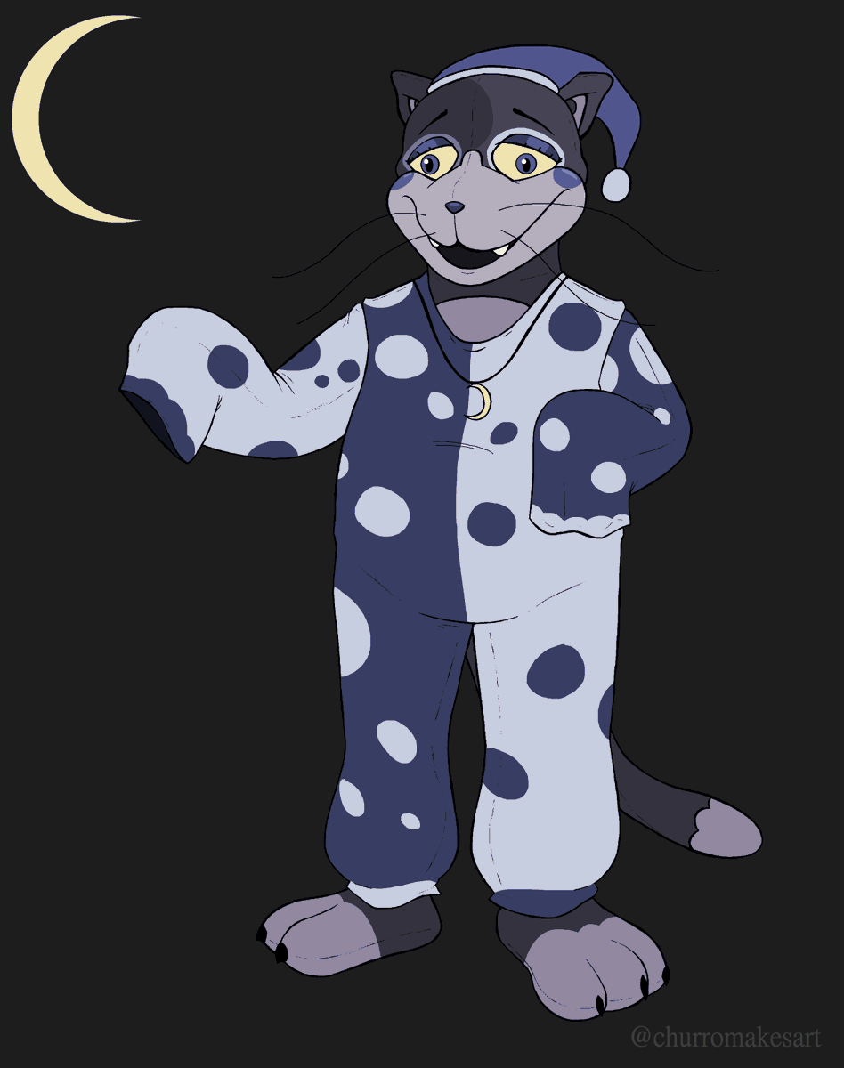 churromakesart's tweet photo. @vhs_star inspired me a bunch with their guide on making mascot characters, so I had to make another one. This is Leiah the Lullaby Cat. https://t.co/nHo3jULgE8