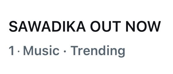 TeamLisaPH's tweet photo. Still trending #1 in the Philippines 🇵🇭 How are you, PH LILIES &amp; BLINKS? 😭

SAWADIKA OUT NOW 
#LISA_SaWaDiKa
@wearelloud https://t.co/hWCEznZxSb