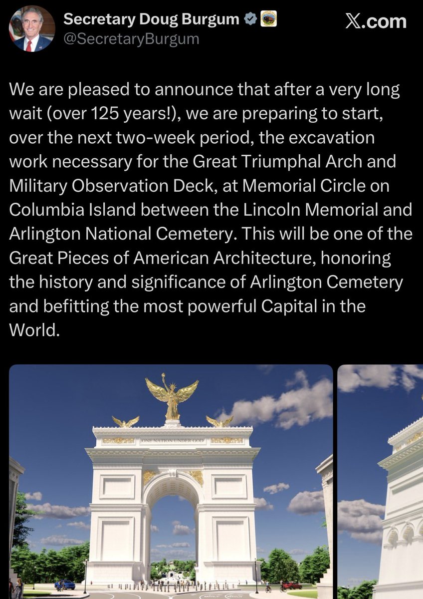 RonFilipkowski's tweet photo. This monstrosity near Arlington National Cemetery is a disgrace and a litmus test for me in 2028 primary. Maybe for others too. If no pledge to tear it down, then cross off list for consideration. https://t.co/NZM8DqljUJ