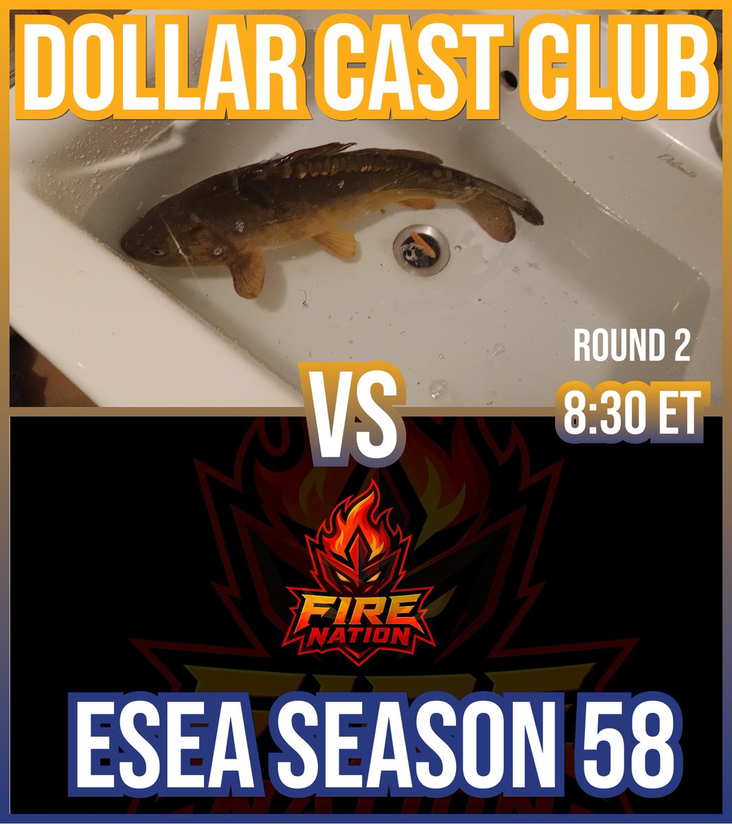 DollarCastClub's tweet photo. WE ARE LIVE WITH KOI POND VS FIRE NATION IN ESEA OPEN 9-10 PLAYOFFS

Come check out the action on https://t.co/ysNrFpgYfX

We've got Big D back on the mic, and one hell of a game in front of us!