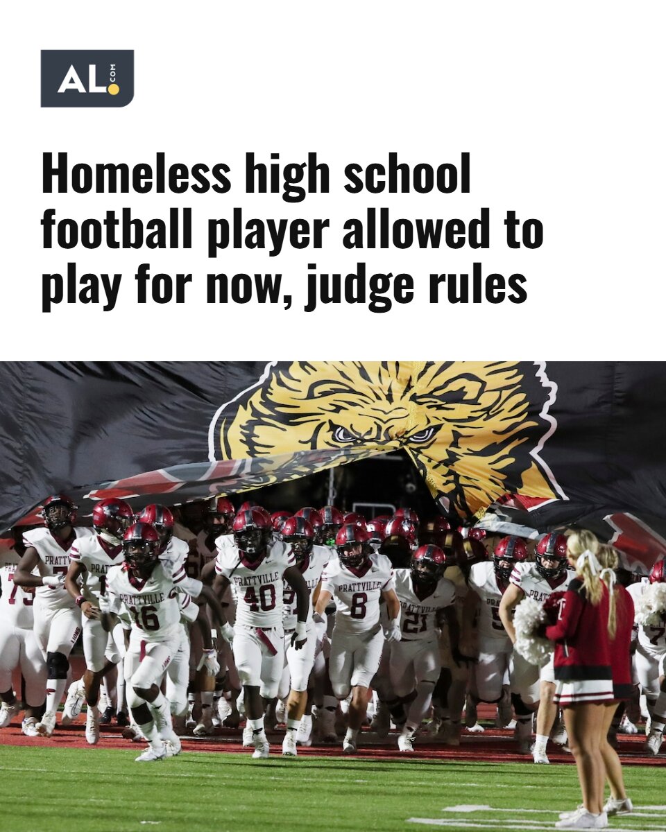 aldotcom's tweet photo. A lawsuit filed Aug. 28 in the U.S. District Court in Montgomery seeks to restore eligibility for the player, who was originally at Carver-Montgomery before he was declared an unaccompanied youth and allowed to transfer to Prattville. https://t.co/UM9bVKtwbj