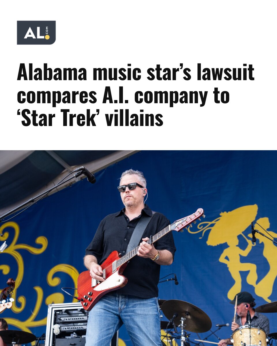aldotcom's tweet photo. Grammy-winner Jason Isbell is among plaintiffs in a lawsuit against the music-generating A.I. venture Suno. In the filing, attorney Alan D. Rose compared Suno to the Borg, villains in “Star Trek” series known for their assimilation of others. https://t.co/au5qf8WmSb