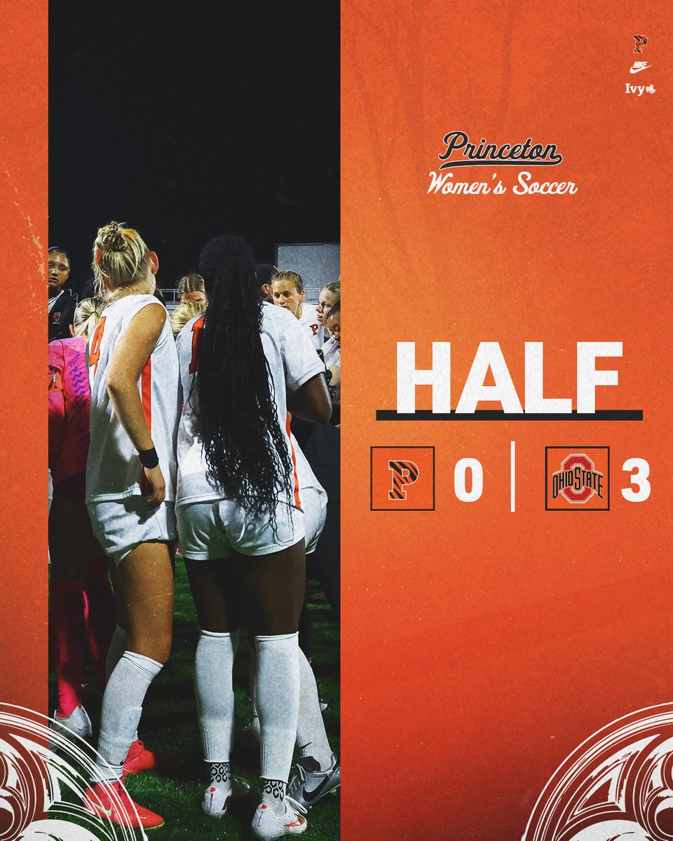 PrincetonWSoc's tweet photo. HALF | #8 Ohio State 3, Princeton 0

The Buckeyes are up three at the break. https://t.co/xNpGSSEpqh