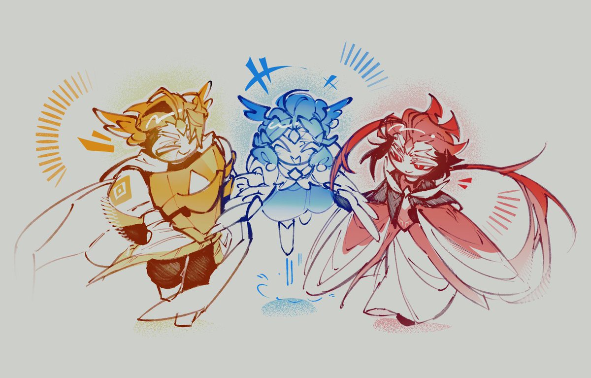 midori_matcha's tweet photo. didnt like how i drew slushy here but awahwhhabsdasb (dessert guardians doodle) 💛🩵❤️ https://t.co/6PgpGy8504